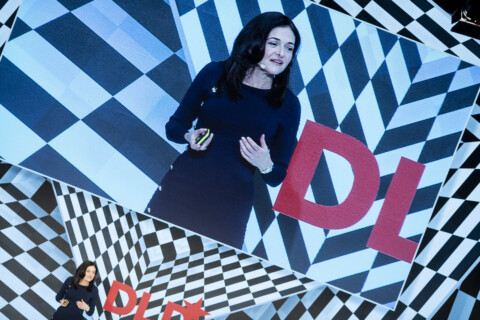Sheryl Sandberg (Facebook) talks to the audience at the DLD Munich Conference 2019, Europes big innovation conference