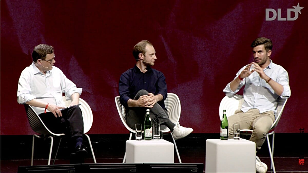 Hanno Renner, Personio, and Alexander Rinke, Celonis, in conversation with John Thornhill, Financial Times, Sifted, at DLD Munich
