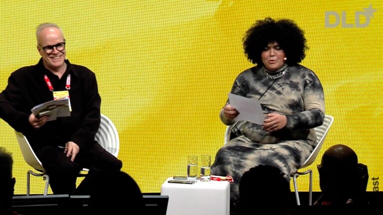 Artist Jota Mombaça and Hans Ulrich Obrist in conversation at DLD Munich 2022