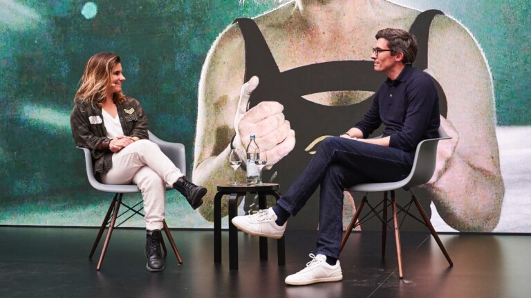 Joana Andrade and Benjamin Habbel discuss surfing and well-being at DLD Munich