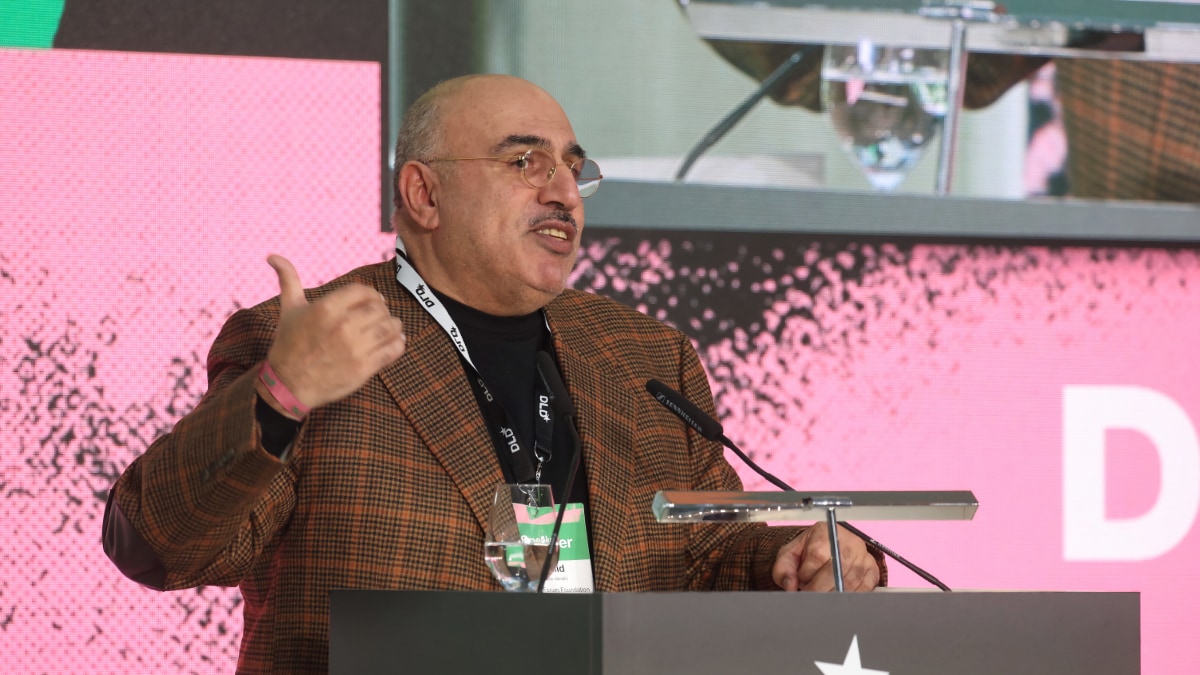 Khalid Abdulla-Janahi of the Maryam Forum Foundation speaks at the DLD Munich Conference 2023