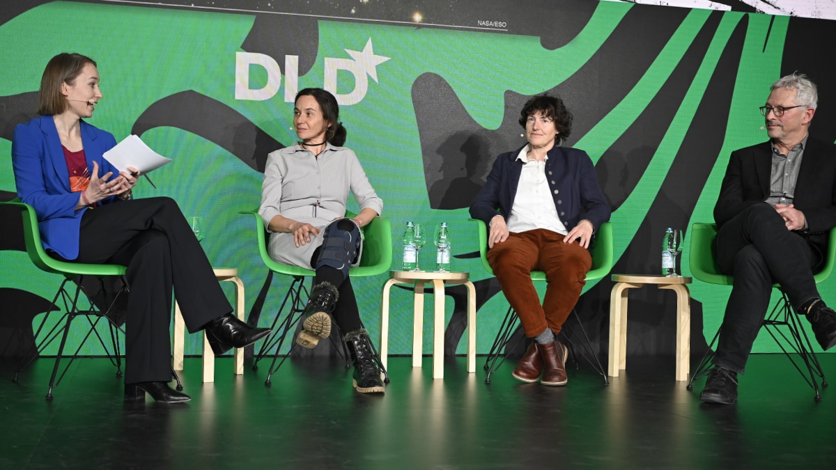 Astrobiology panel discussion at the DLD Munich Conference 2023 with Sibylle Anderl, Barbara Ercolano, Petra Schwille and Andreas Burkert