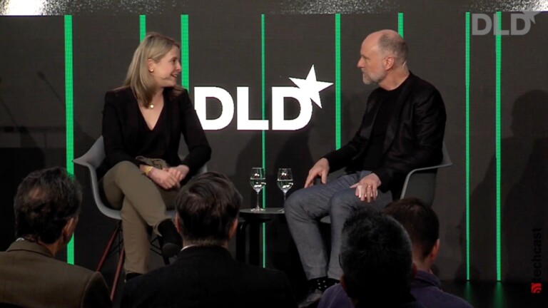 Verena Hubertz, co-founder of Kitchen Stories who went into politics, discusses career choices and the meaning of work with investor Albert Wenger at the DLD Munich 2023 conference