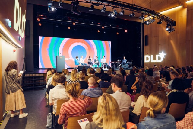 Audience in the auditorium of the Amerikahaus Munich at DLD Circular 2023