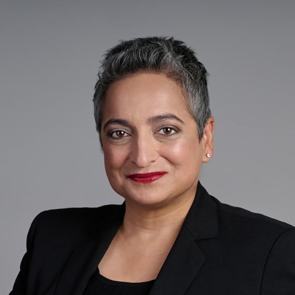 Portrait image of Shamina Singh, founder and president of the Mastercard Center for Inclusive Growth