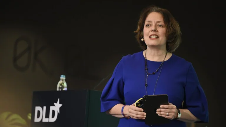 Ramona Liberoff (PACE) on stage at the DLD Munich Conference 2024.