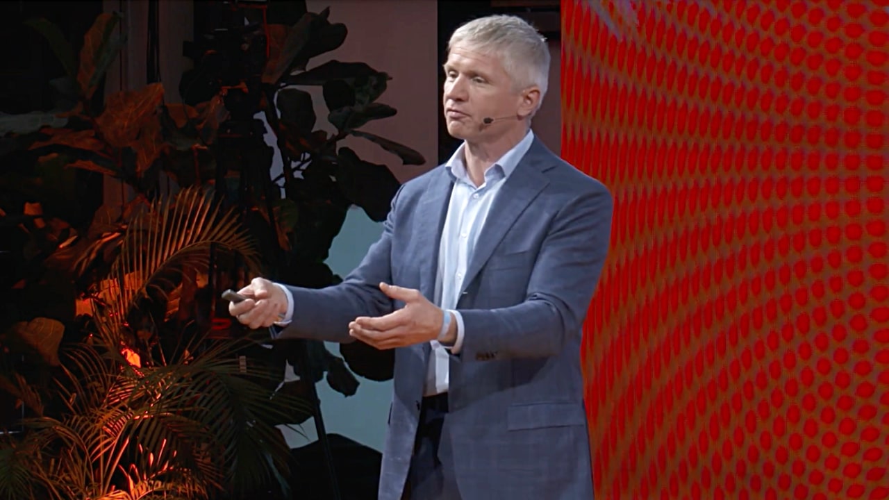 Allianz CEO Günther Thallinger speaks at the DLD Nature conference about biodiversity loss and the increasing risk of natural disasters.