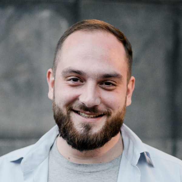 Portrait of Gerhard Veizi, regional manager, VYTAL, in Albania.