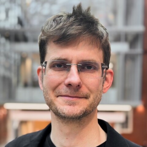 Indoor close-up portrait of Prof. James Marshall, Director of the Centre for Machine Intelligence at the University of Sheffield, and co-founder of Opteran Technologies Ltd.