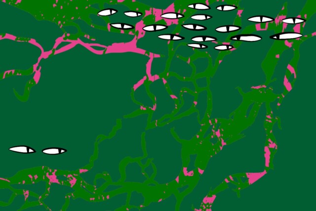 Colorful illustration by Annette Jung representing the DLD Munich 2026 conference design