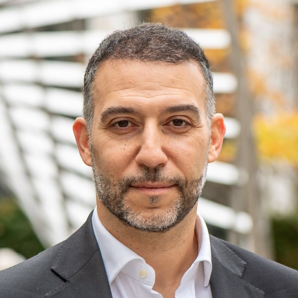 Environmental portrait of robotics researcher Lorenzo Masia, Technical University Munich