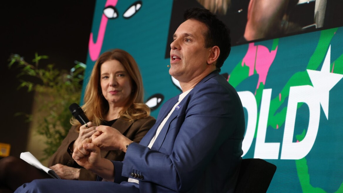 Anne Philippi (The New Health Club) and Christian Angermayer (Apeiron Investment Group) speak at the DLD Munich 2026 conference. Credit: Karl-Josef Hildenbrand / picture alliance for DLD / Hubert Burda Media