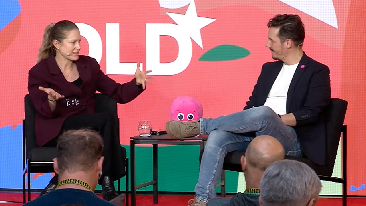 Heike Freund (Marvel Fusion) and Bastian Gierull (Octopus Energy) discuss the green energy transition at DLD Munich 2026. (Video preview)