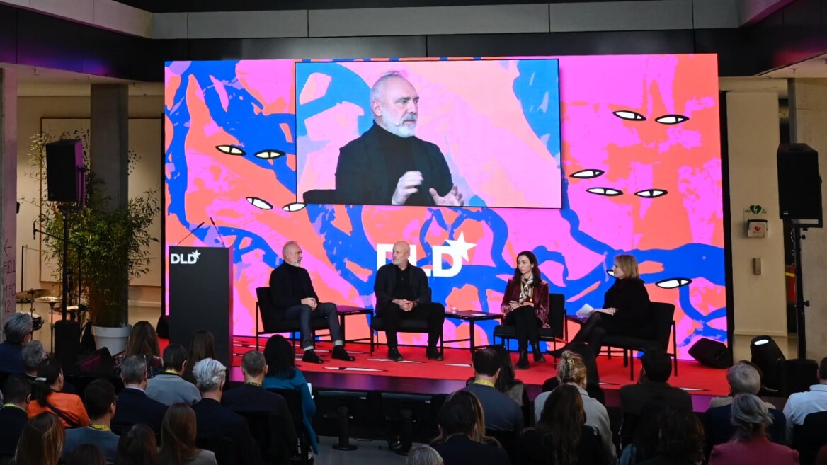 (l-r) Nic Palmarini (UK National Innovation Centre for Ageing (NICA)), Alexander Rose (Automattic), Caroline Emmer de Albuquerque Green (University of Oxford) and Amy Wilkinson (Ingenuity) at the DLD Munich 2026 conference. Credit: Sebastian Gabriel / picture alliance for DLD / Hubert Burda Media
