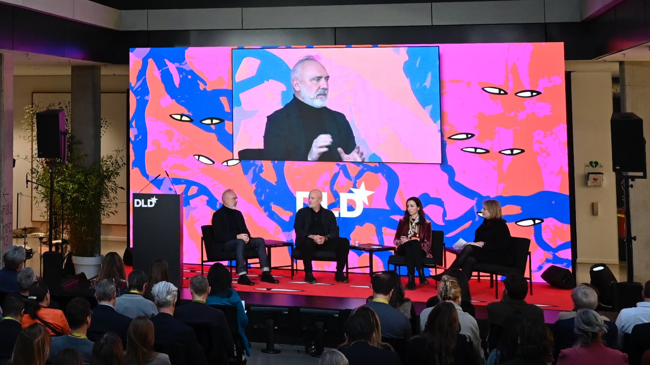 (l-r) Nic Palmarini (UK National Innovation Centre for Ageing (NICA)), Alexander Rose (Automattic), Caroline Emmer de Albuquerque Green (University of Oxford) and Amy Wilkinson (Ingenuity) at the DLD Munich 2026 conference. Credit: Sebastian Gabriel / picture alliance for DLD / Hubert Burda Media