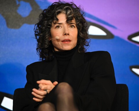 Signal Foundation president Meredith Whittaker speaks at the DLD Munich 2026 conference