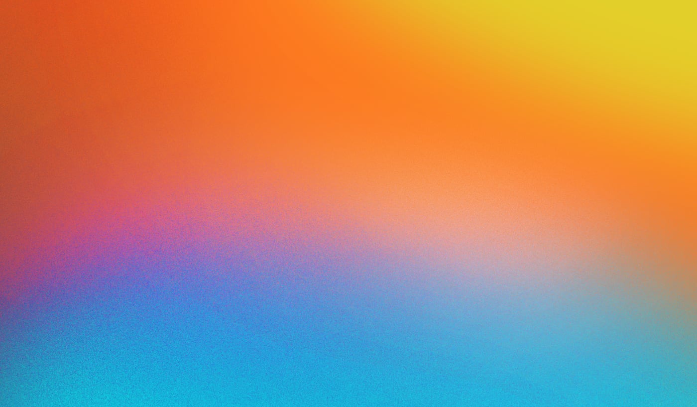 DLD graphic showing a color gradient from orange to blue