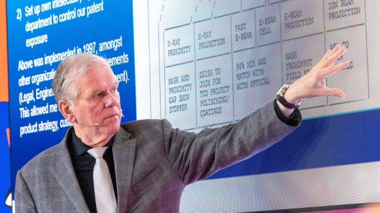 Video preview of Martin van den Brink (ASML) speaking at the DLD Munich Conference 2026. Photo: Enno Kapitza for DLD / Hubert Burda Media