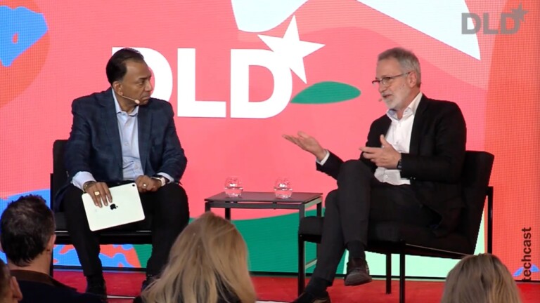 Video preview of Martin Keller (Helmholtz Association) and Vijay Vaitheeswaran (The Economist) speaking at the DLD Munich 2026 conference.