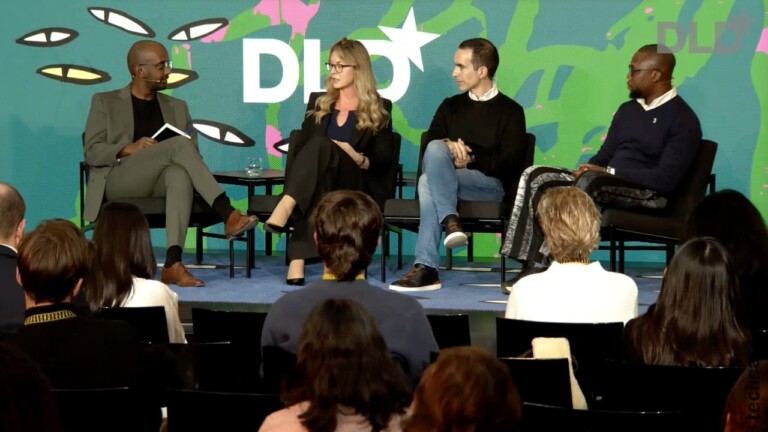 Video preview of Sinksar von Quillfeldt-Ghebremedhin (Netlight), Caitlin Burton (Zipline Africa), Karim Beguir (InstaDeep) and Oluwajoba Oloba (The Nest Innovation Hub) speaking at the DLD Munich 2026 conference.