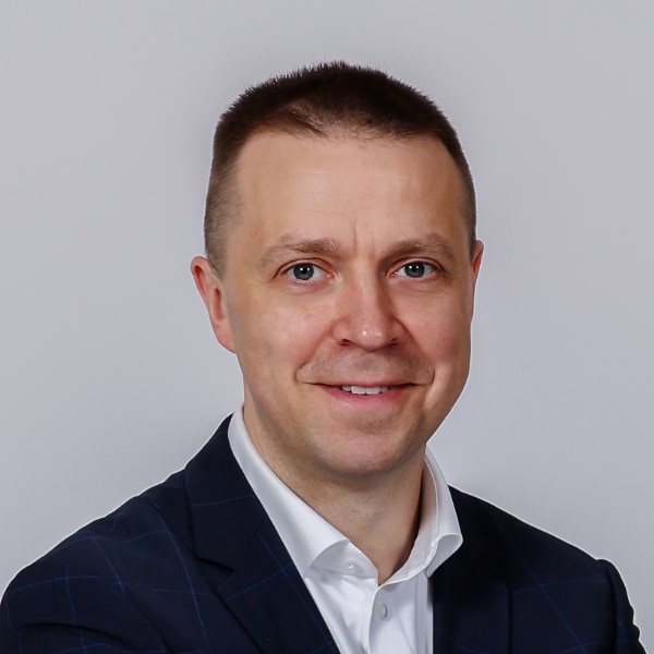 Studio portrait of Paulius Motiejunas, Director of BC Zalgiris Kaunas