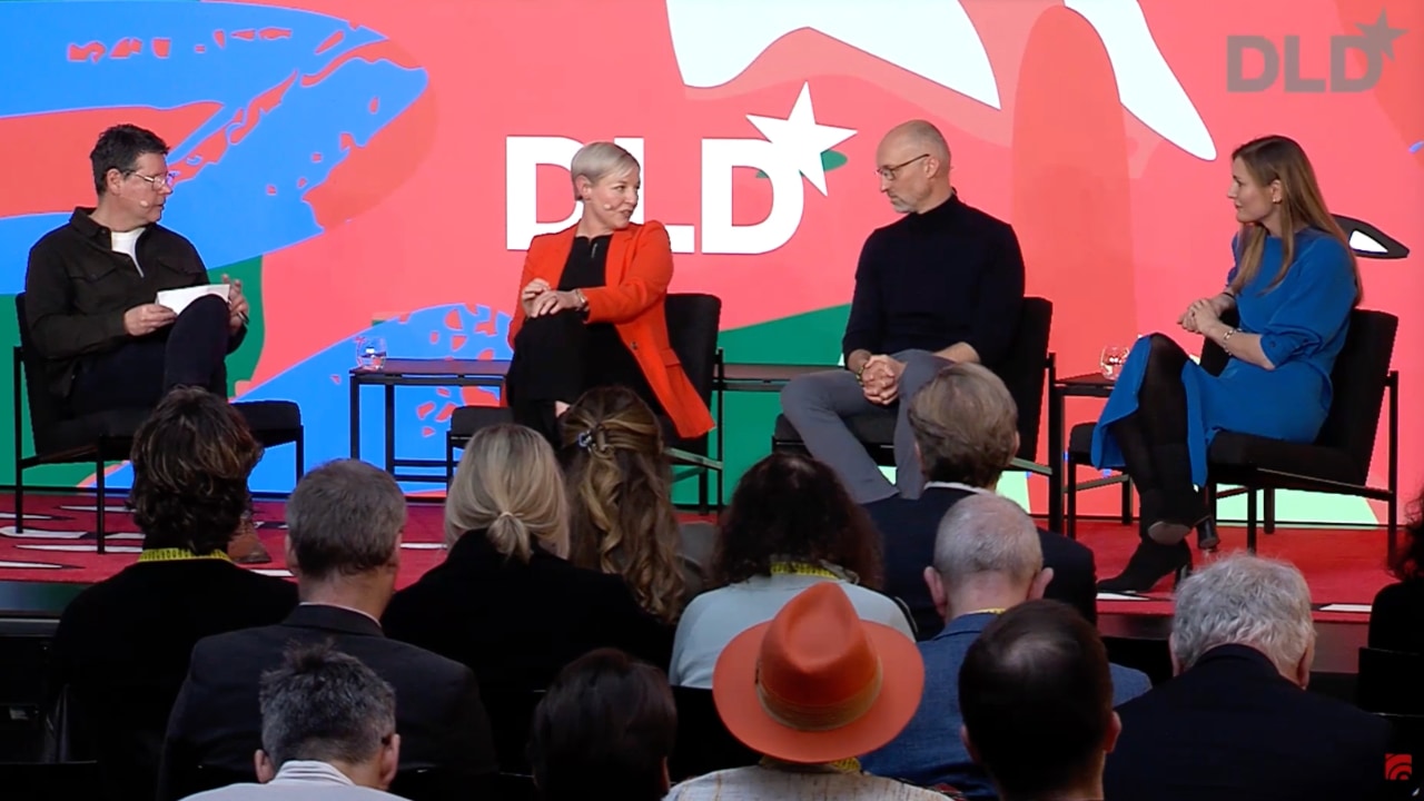 Video preview of journalist Greg Williams, Nadine Philipp (BMW Group), Frank Jackel (Metalshub) and Agate Freimane (Norrsken VC) speaking at the DLD Munich 2026 conference.