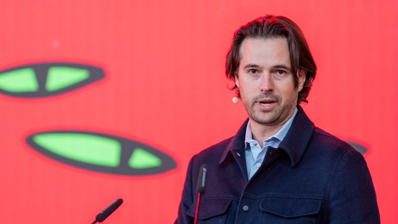 Andrew McCarthy, Founder and CEO of Axo Longevity, speaking at the DLD Health x BAIOSPHERE conference in Munich on June 12, 2026. Photo: Philipp Guelland for DLD / Burda